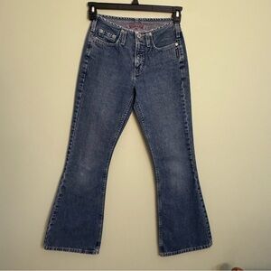 Silver Vintage woman’s flare jeans waist 25 length 31 prewashed